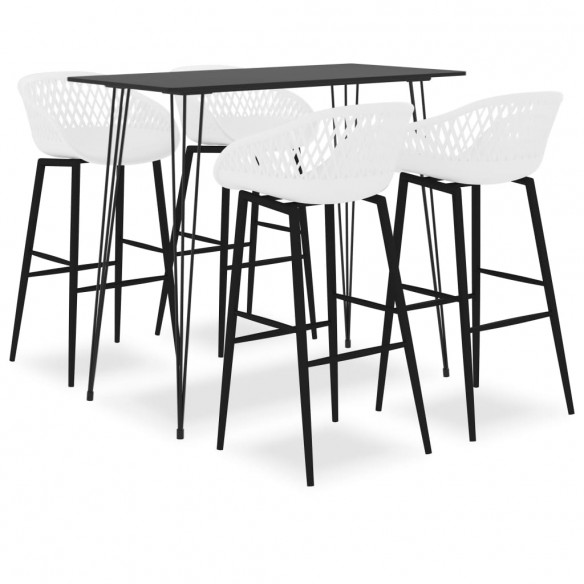 Ensemble de bar 5 pcs Noir et blanc