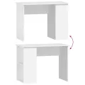 Bureau Blanc 100x55x75 cm Bois d'ingénierie