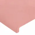 Tête de lit à LED Rose 100x5x118/128 cm Velours