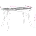 Table de jardin 150x90x75 cm Bois d'acacia solide