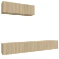 Ensemble de meubles TV 3 pcs Chêne sonoma Bois d'ingénierie