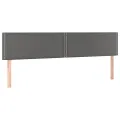 cadre de lit avec matelas Gris 200x200 cm Similicuir