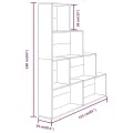 Armoire à livres Chêne marron 155x24x160 cm