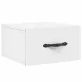 Tables de chevet murales 2 pcs blanc 35x35x20 cm