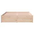 Cadre de lit Bois massif 120x200 cm