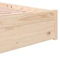 Cadre de lit Bois massif 120x200 cm