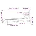 Lit coulissant Blanc 2x(90x200) cm Bois de pin massif