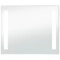Miroir mural à LED pour salle de bains 60x50 cm