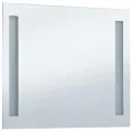 Miroir mural à LED pour salle de bains 60x50 cm