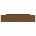 Tiroirs de lit 2 pcs Marron miel Bois de pin massif