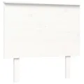 Cadre de lit avec tête de lit blanc simple bois massif