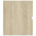 Armoire d'évier Chêne sonoma 90x38,5x45 cm Aggloméré