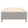 cadre de lit Gris clair 100x200 cm Tissu