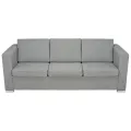 Canapé à 3 places Tissu Gris clair