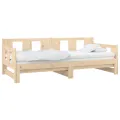 Lit coulissant Bois de pin solide 2x(80x200) cm