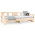 Lit coulissant Bois de pin solide 2x(80x200) cm