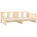 Lit coulissant Bois de pin solide 2x(80x200) cm