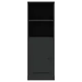 Buffet haut noir 36x35,5x103,5 cm bois d'ingénierie