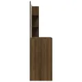 Coiffeuse avec miroir Chêne marron 74,5x40x141 cm