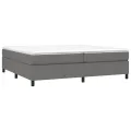 cadre de lit Gris foncé 200x200 cm Tissu