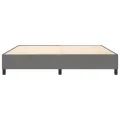 cadre de lit Gris foncé 200x200 cm Tissu
