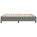 cadre de lit Gris foncé 200x200 cm Tissu