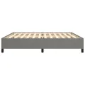 Cadre de lit Gris foncé 200 x 200 cm Tissu