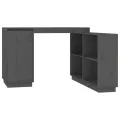 Bureau Gris 110x50x75 cm Bois massif de pin