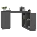 Bureau Gris 110x50x75 cm Bois massif de pin