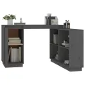Bureau Gris 110x50x75 cm Bois massif de pin