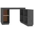 Bureau Gris 110x50x75 cm Bois massif de pin