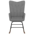 Chaise à bascule Gris foncé Tissu