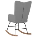 Chaise à bascule Gris foncé Tissu