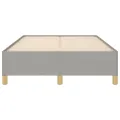 Cadre de lit Gris clair 120x200 cm Tissu