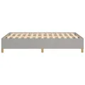 Cadre de lit Gris clair 120x200 cm Tissu