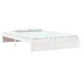 Cadre de lit Blanc Bois massif 140x200 cm