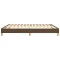 cadre de lit Marron foncé 180x200 cm Tissu