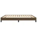 cadre de lit Marron foncé 180x200 cm Tissu