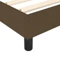 cadre de lit Marron foncé 180x200 cm Tissu