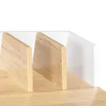 Bureau Blanc et naturel 80x50x84 cm
