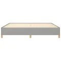 Cadre de lit Gris clair 200x200 cm Tissu