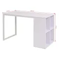 Table d'écriture 120 x 60 x 75 cm Blanc