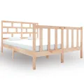Cadre de lit bois de pin massif 120x190 cm petit double