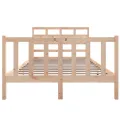 Cadre de lit bois de pin massif 120x190 cm petit double