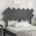 Tête de lit Gris 122,5x3x80,5 cm Bois massif de pin