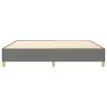 cadre de lit Gris foncé 140x190 cm Tissu