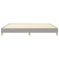cadre de lit Gris clair 200x200 cm Tissu