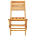 Chaises de jardin pliantes 2 pcs 47x62x90 cm bois massif teck