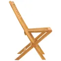 Chaises de jardin pliantes 2 pcs 47x62x90 cm bois massif teck