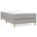 cadre de lit Gris clair 90x200 cm Tissu
